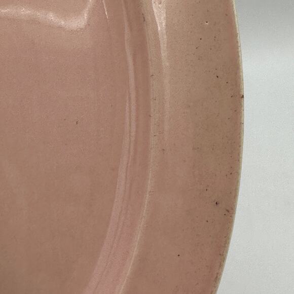 Vtg Platter in Pastel Pink Luray Pattern Deco Style TST Taylor Smith Taylor 13" - Picture 6 of 8